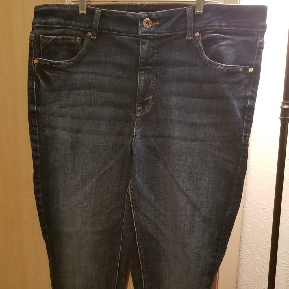 Maurices Plus Size Edgely Super Skinny High Rise Frayed Hem Jean - Stretch